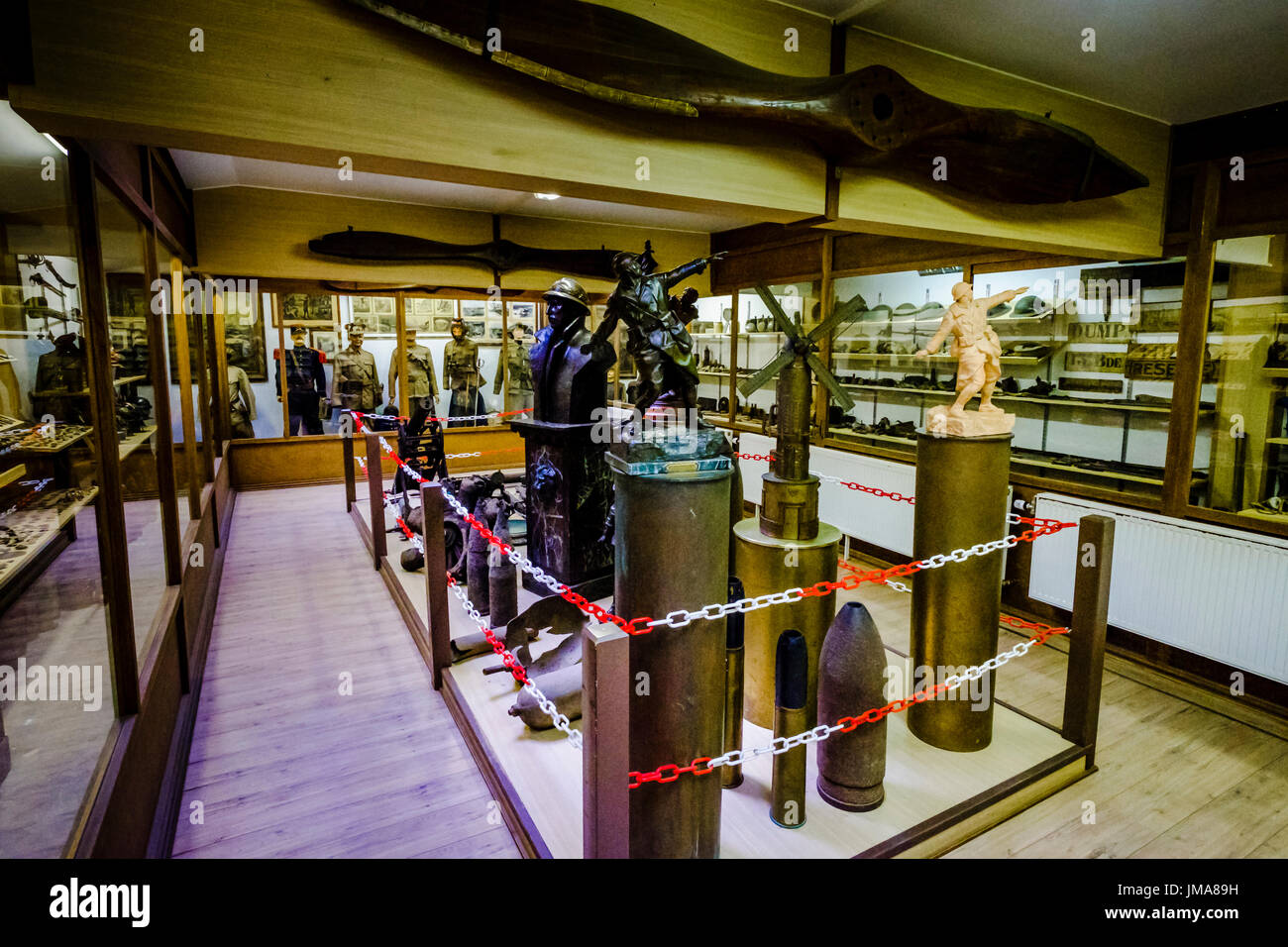 General view of the Sanctuary Wood War Museum near Ypres, Belgium Stock Photo