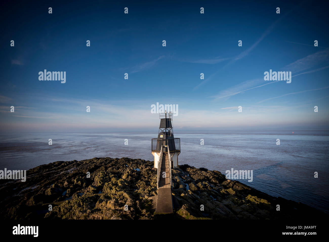 Portishead Point lighthouse also known as Battery Point lighthouse