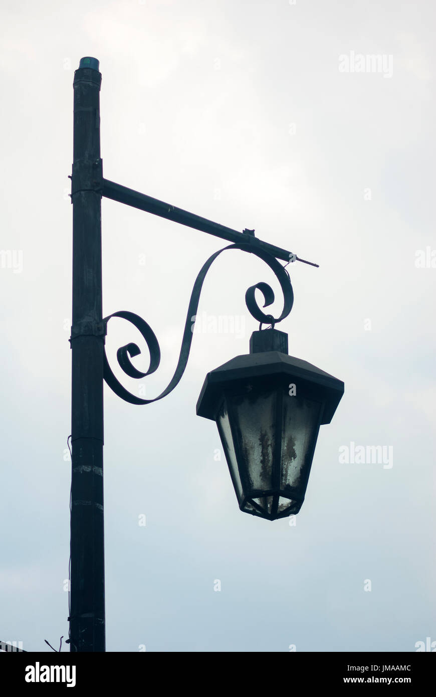 ornate street lamp in Antigua Guatemala Stock Photo Alamy