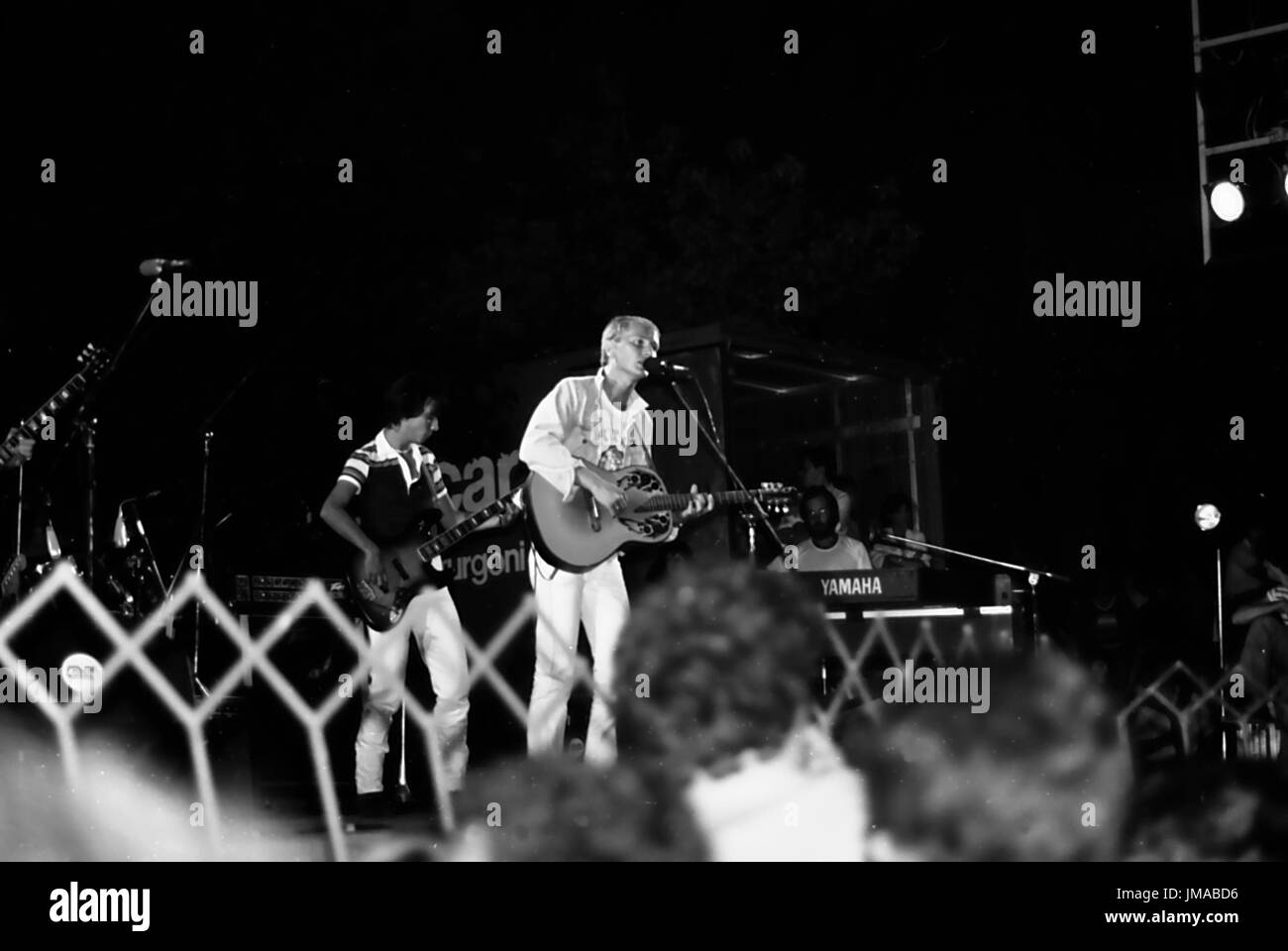 Ron in concert, Alessandria, 1981 Stock Photo