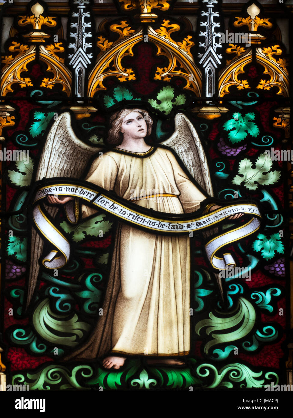 Stained Glass Window Detail at All Saints Church Harewood Park Harewood