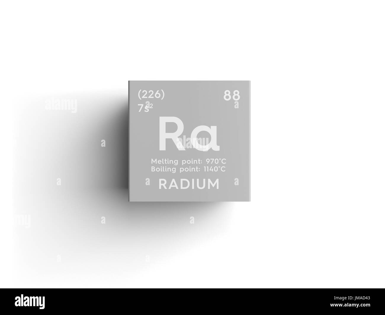 Radium. Alkaline earth metals. Chemical Element of Mendeleev's Periodic
