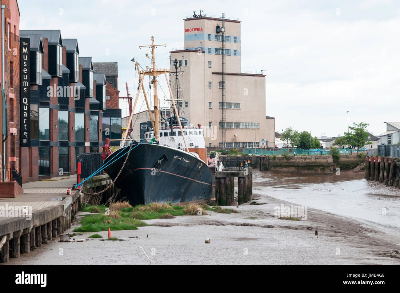 The Arctic Corsair, a former sidewinder trawler, now part of the Museums Quarter of Hull Stock Photo