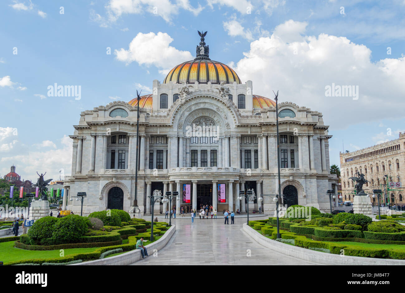 Palacio de Bellas Artes, Centro Historico, Mexico DF Stock Photo