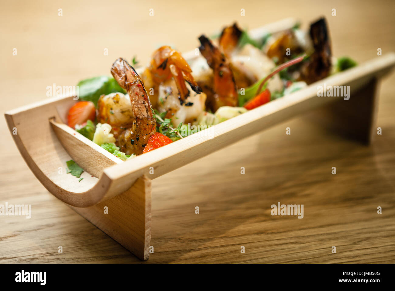 Grilled tiger shrimp Stock Photo - Alamy