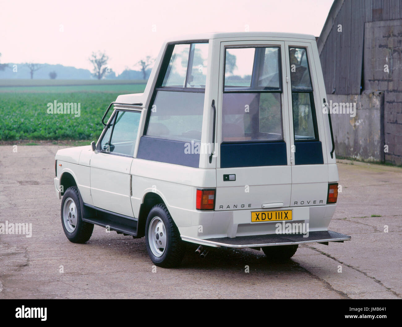 1986 Range Rover Pope Mobile Stock Photo