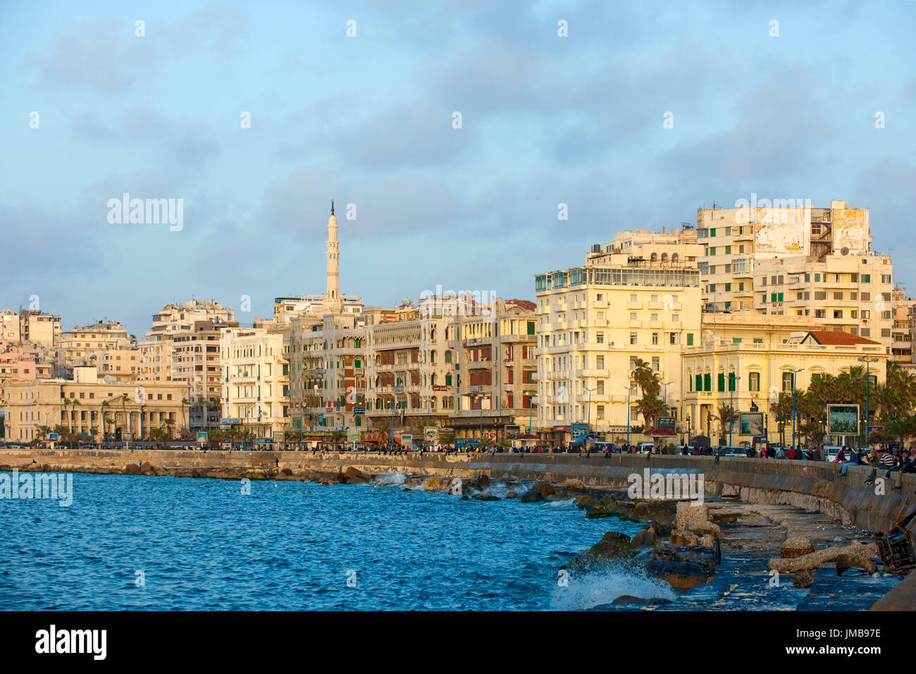 Aegypten, Alexandria, Blick von der Corniche Stock Photo