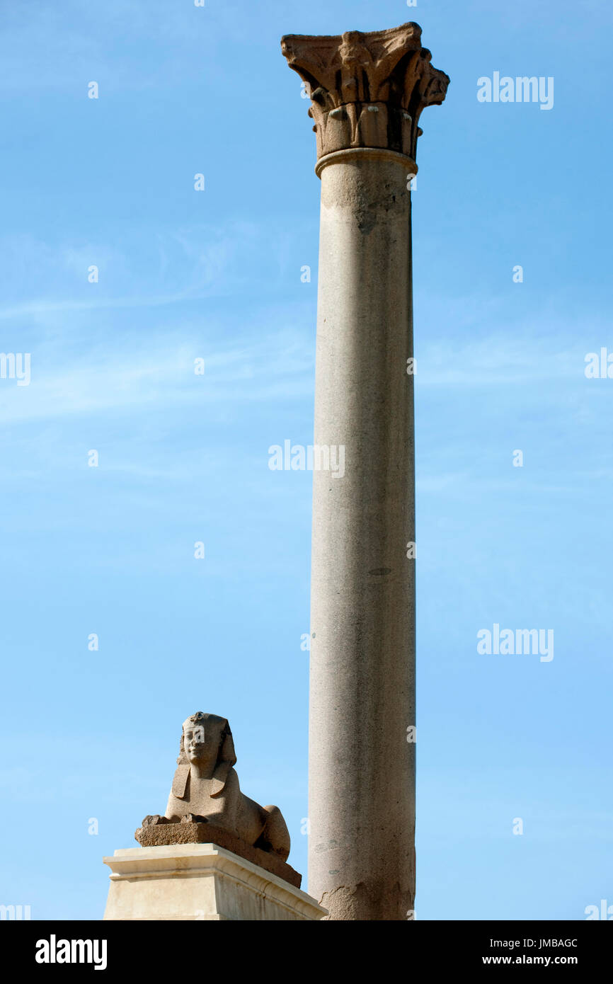 Aegypten, Alexandria, Pompejus-S‰ule Stock Photo