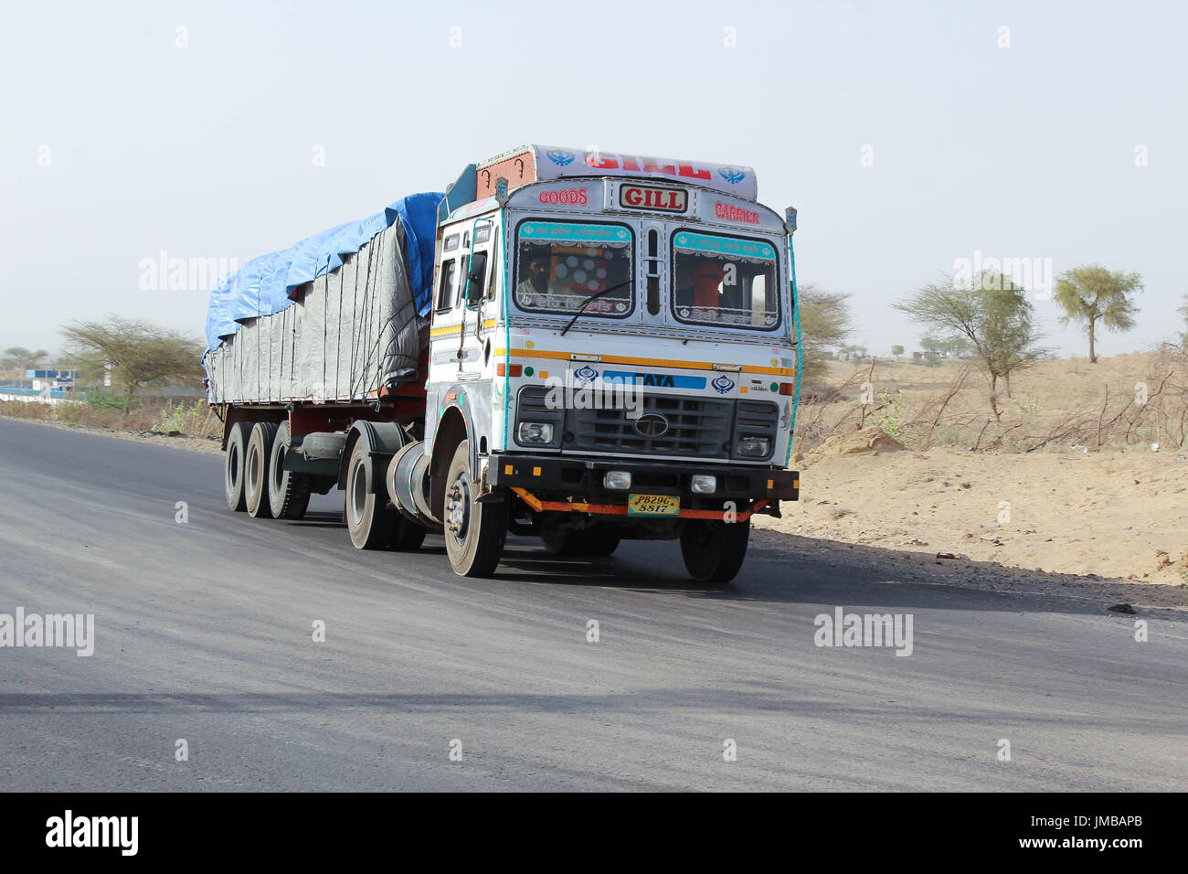 Rajasthan Truck - Indian Truck Stock Photo