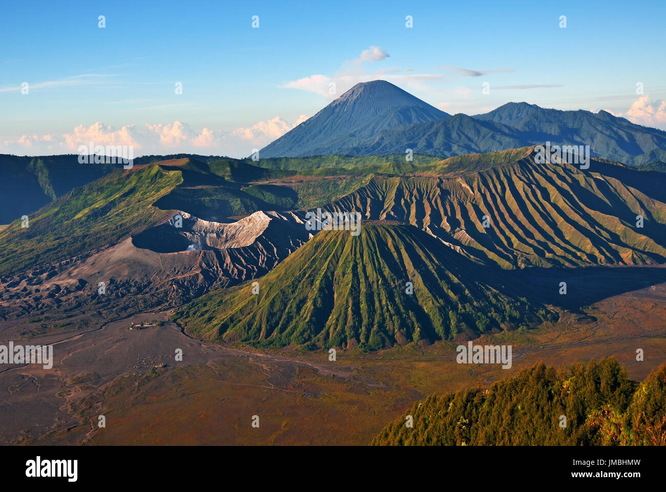 Mount Bromo, Tengger, Semeru national park in East Java, Indonesia. Stock Photo
