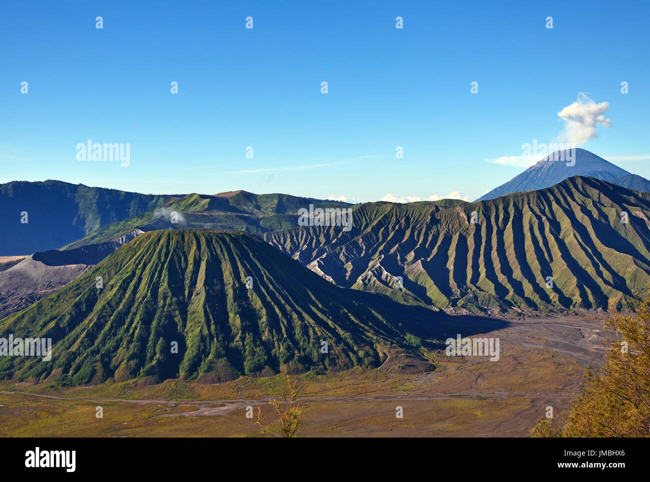 Mount Bromo, Tengger, Semeru national park in East Java, Indonesia. Stock Photo