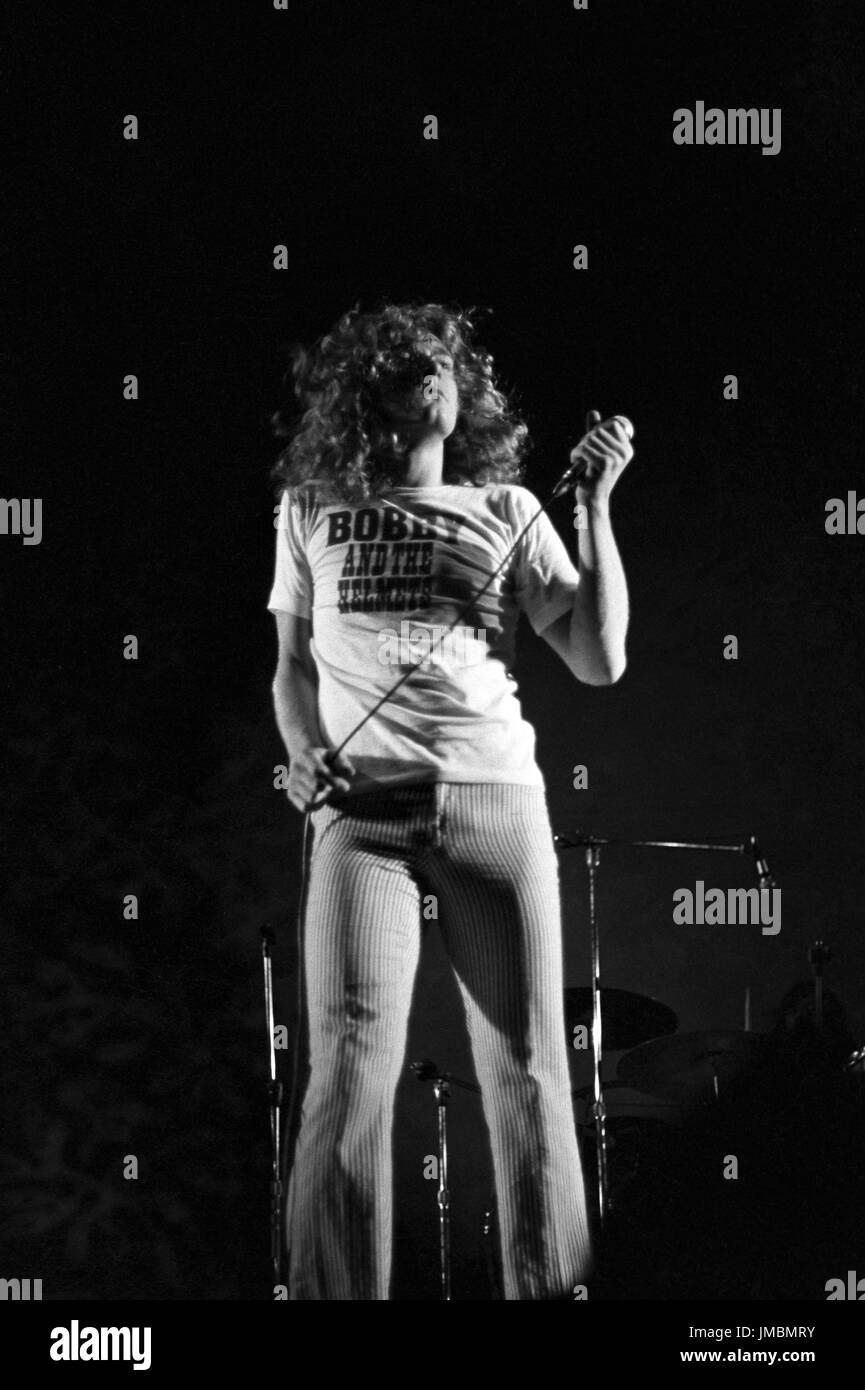 Led Zeppelin performing at the Newport Jazz Festival in Newport, RI on ...