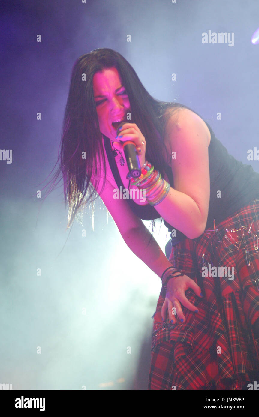 Amy Lee Evanescence performs 2007 Family Values Tour @ Verizon Ampitheater Irvine,CA Stock Photo