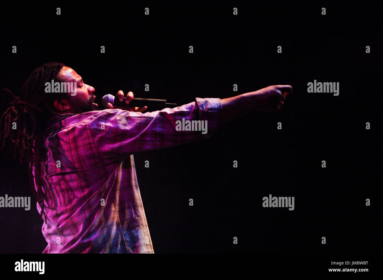 Ky-Mani Marley performing Key Club Hollywood,California. Stock Photo