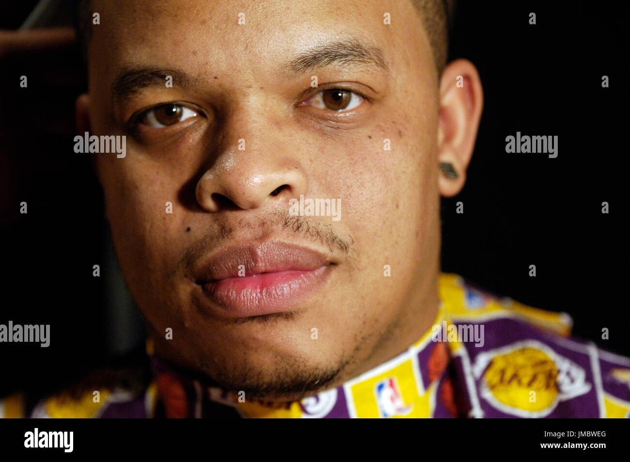 Curtis Young aka Hood Surgeon (Dr. Dre's son) portrait January 14,2011 Los Angeles. Stock Photo