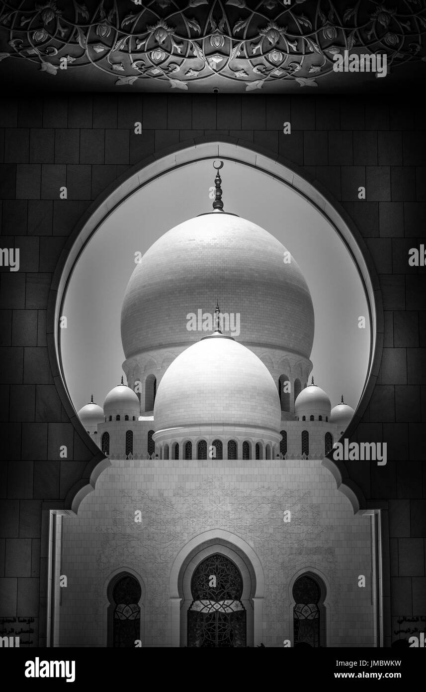 sheikh zayed grand mosque Stock Photo