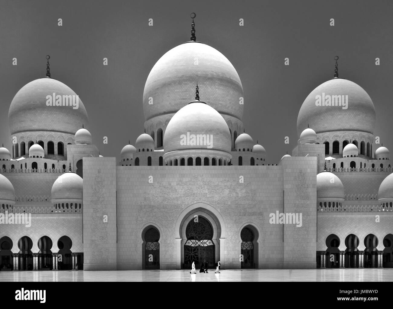 sheikh zayed grand mosque in abu dhabi Stock Photo