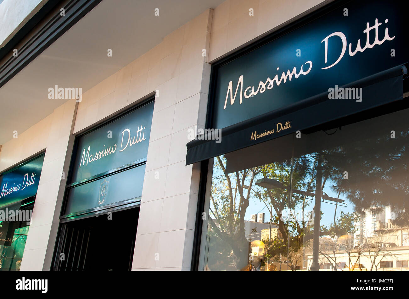 A Massimo Dutti store, a clothes manufacturing company that is part of the  Inditex group Stock Photo - Alamy