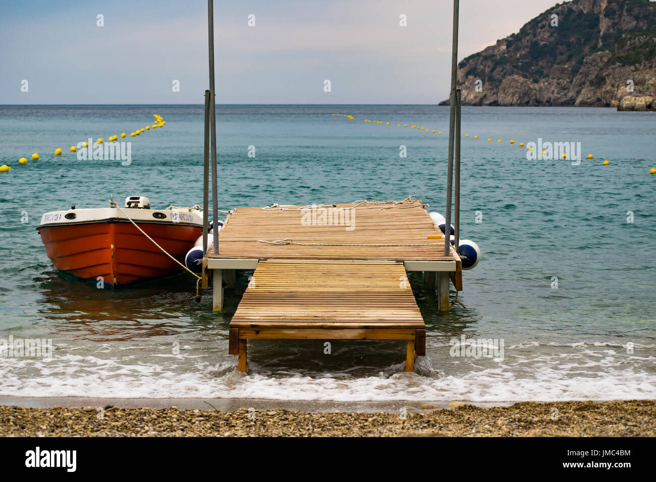 A boat tied to a pier hi-res stock photography and images - Alamy