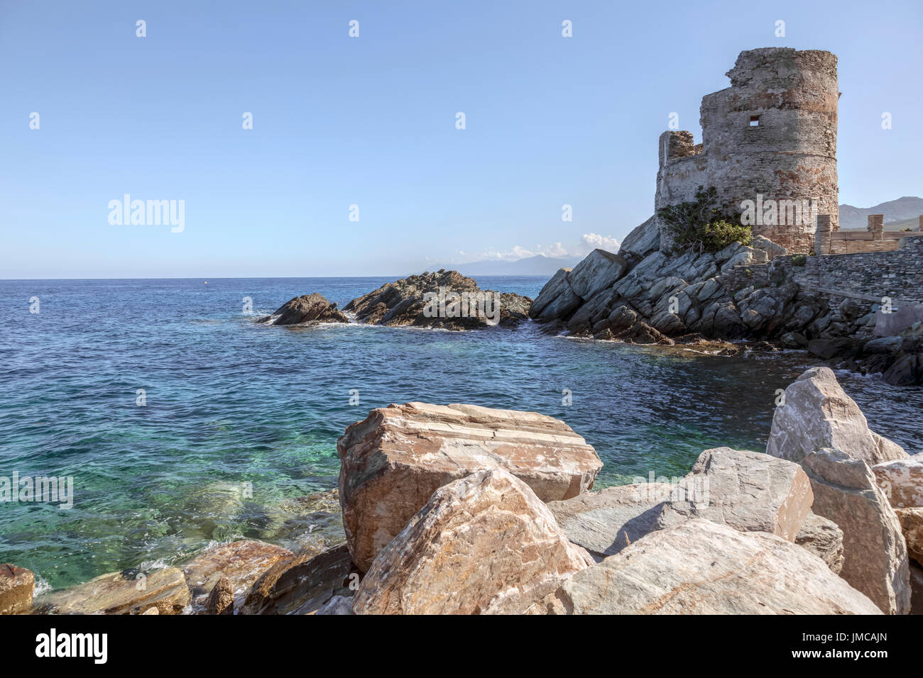 Erbalunga, Cap Corse, Corsica, France Stock Photo