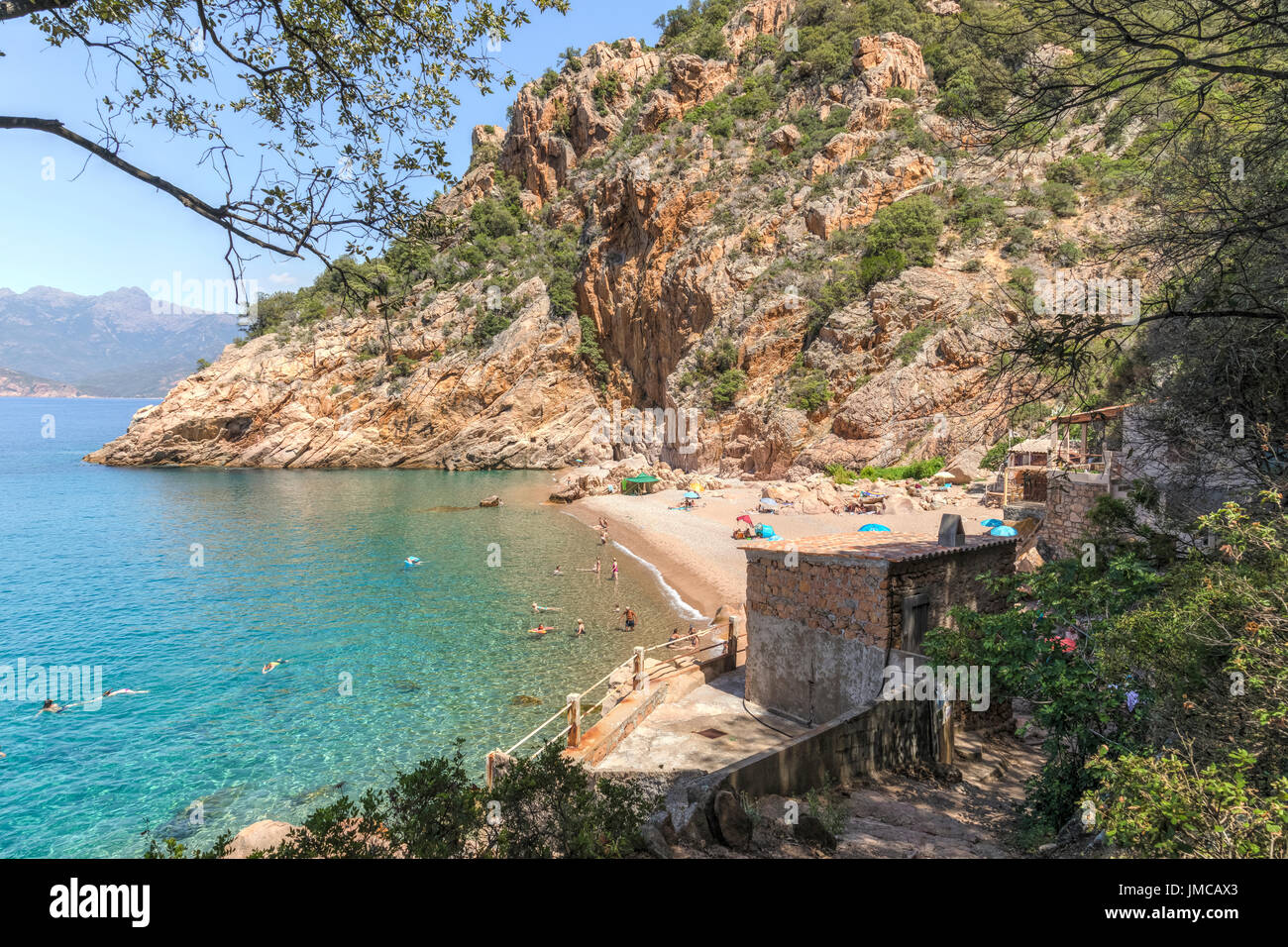 Plage De Ficajola Porto Corsica France Stock Photo