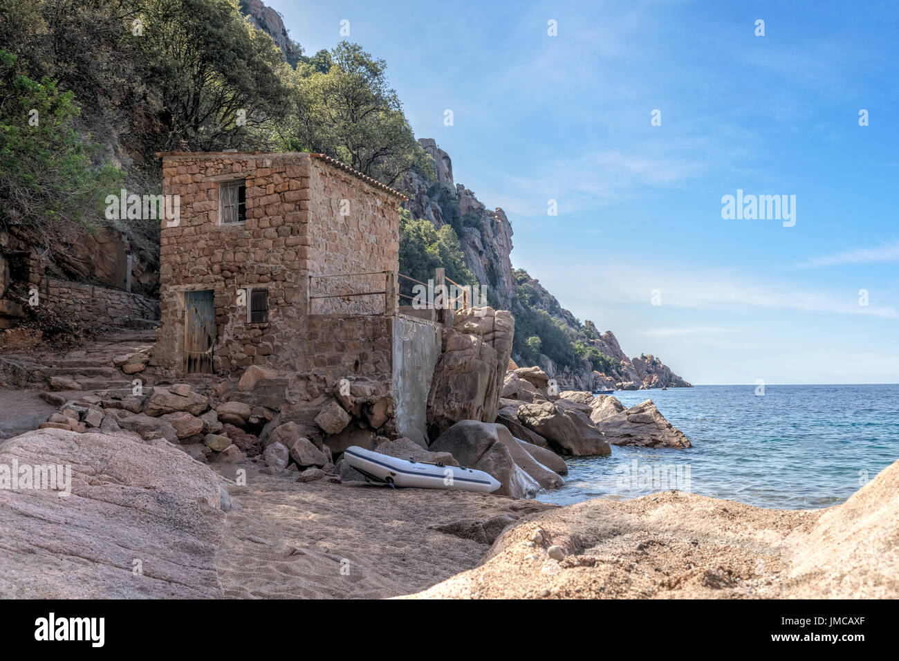 Plage De Ficajola Porto Corsica France Stock Photo