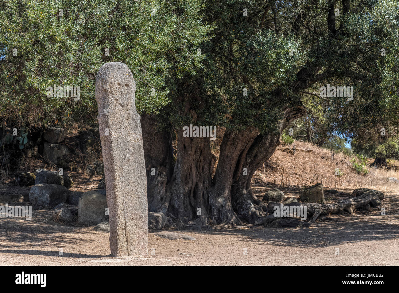 Filitosa, menhirs, Corsica, France Stock Photo