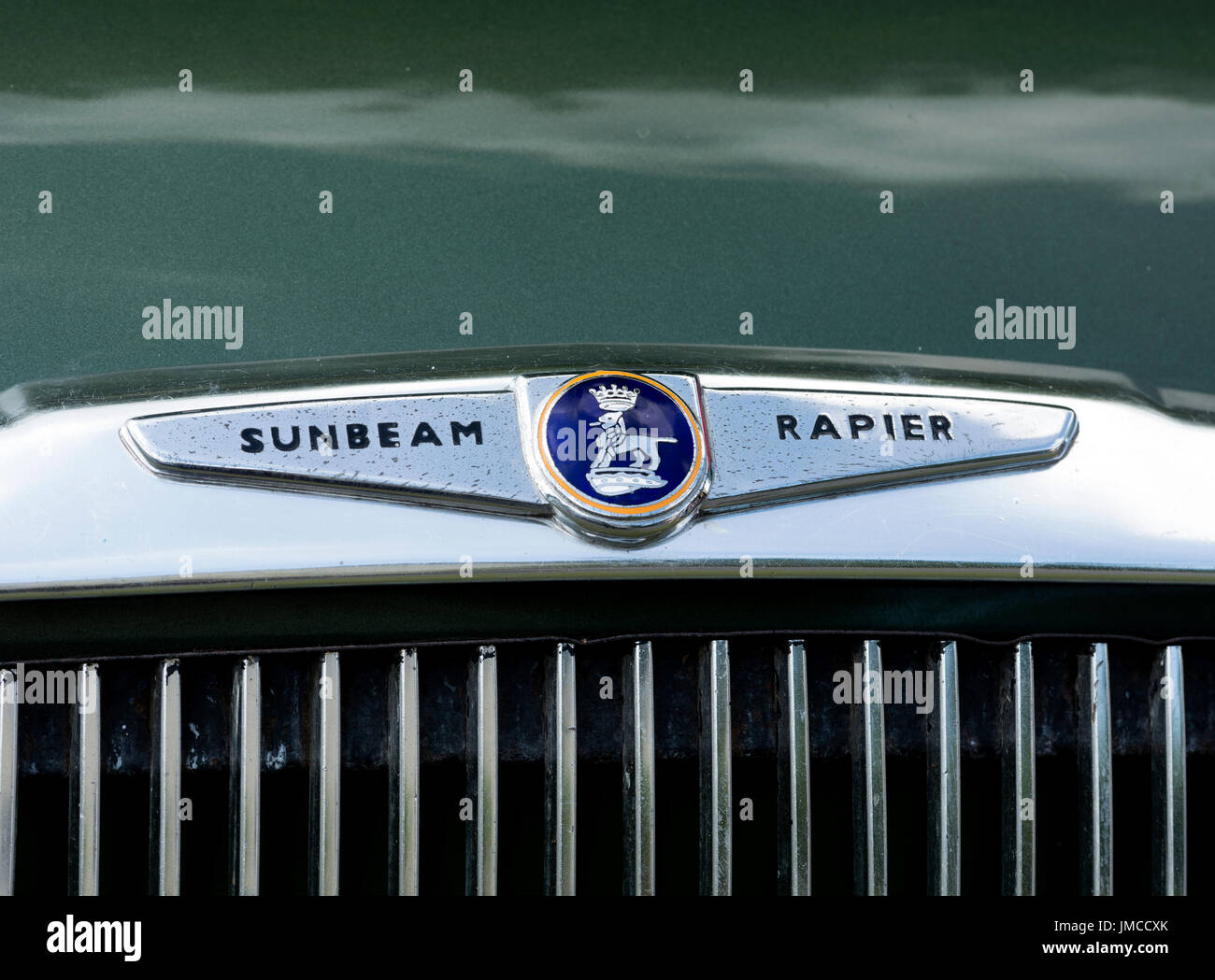 Sunbeam Rapier car badge Stock Photo