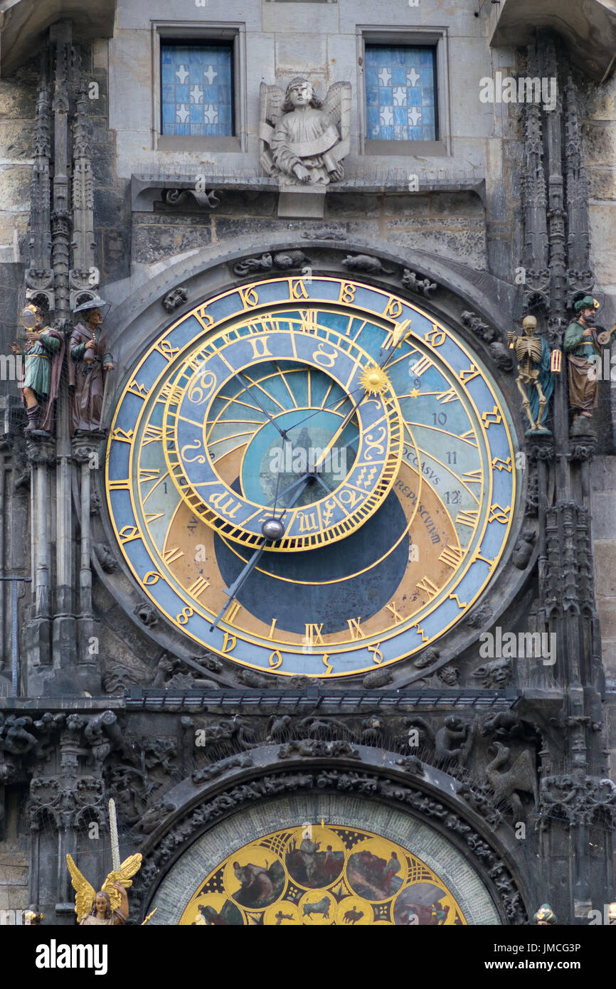 Atomic Clock Prague, Czech Republic Stock Photo Alamy