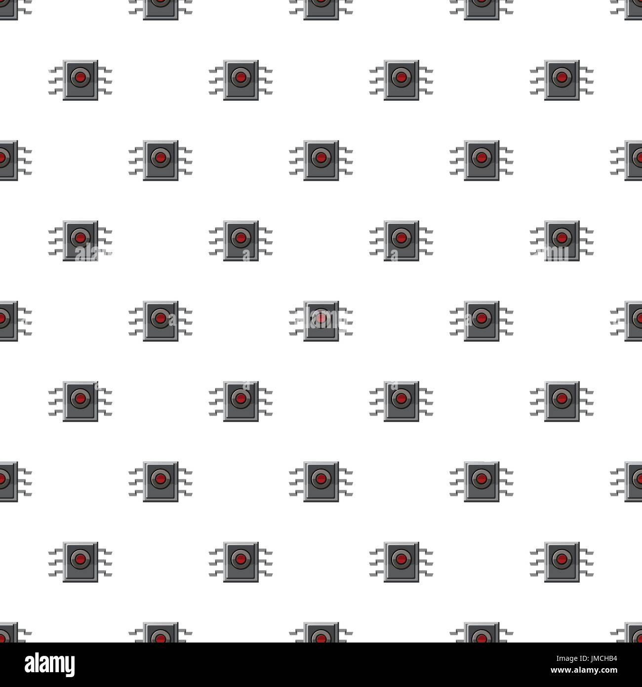 Microchip pattern seamless Stock Vector