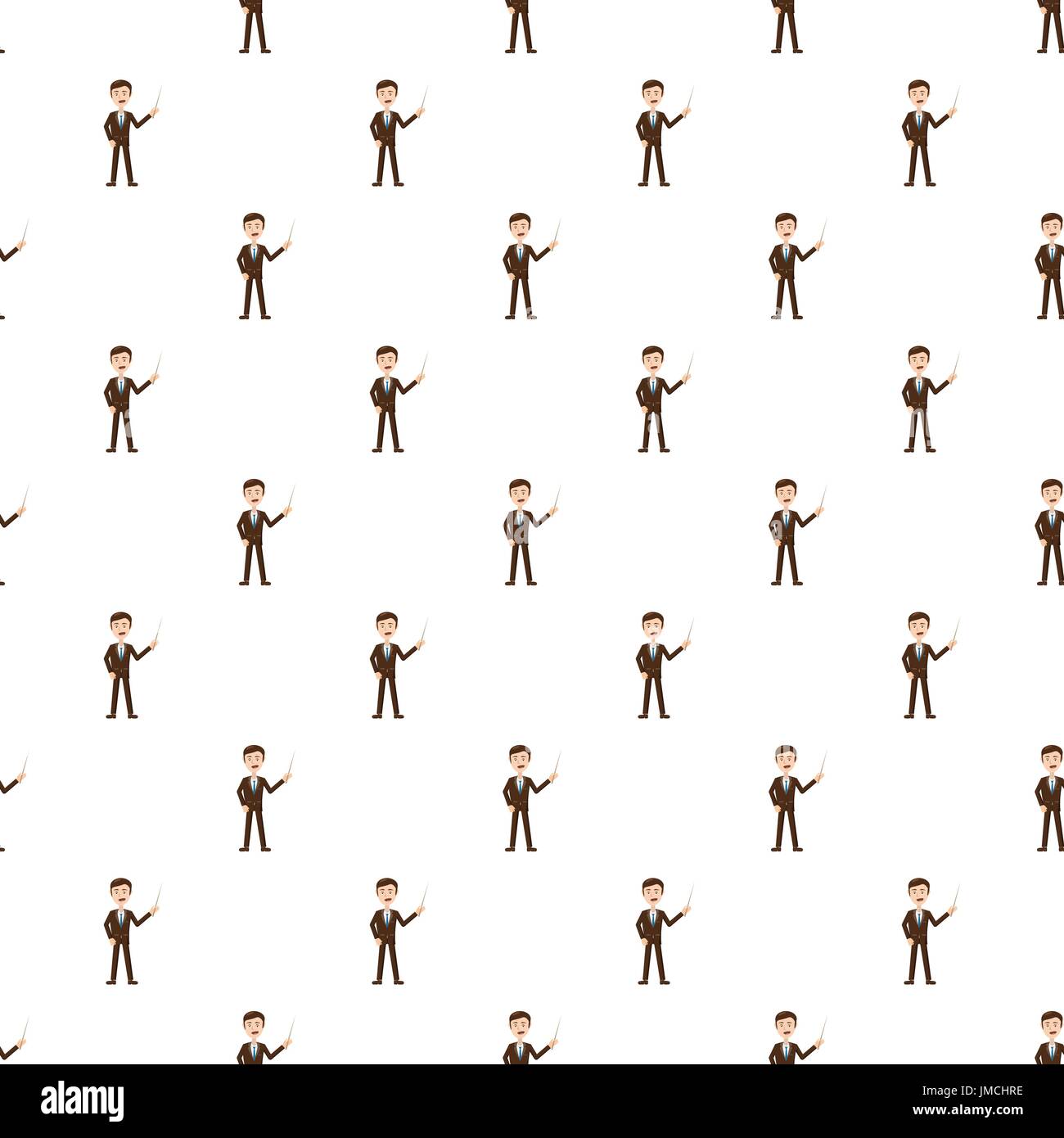 Businessman with pointer pattern Stock Vector