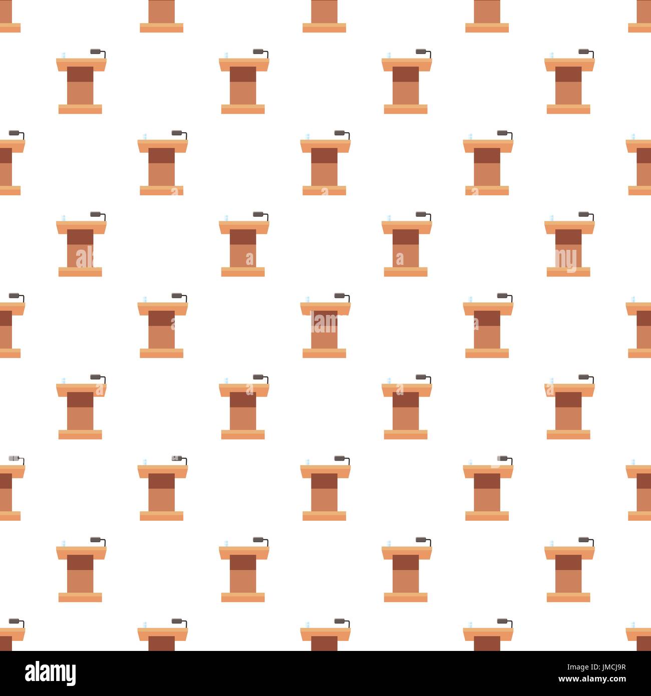 Tribune for speech pattern Stock Vector
