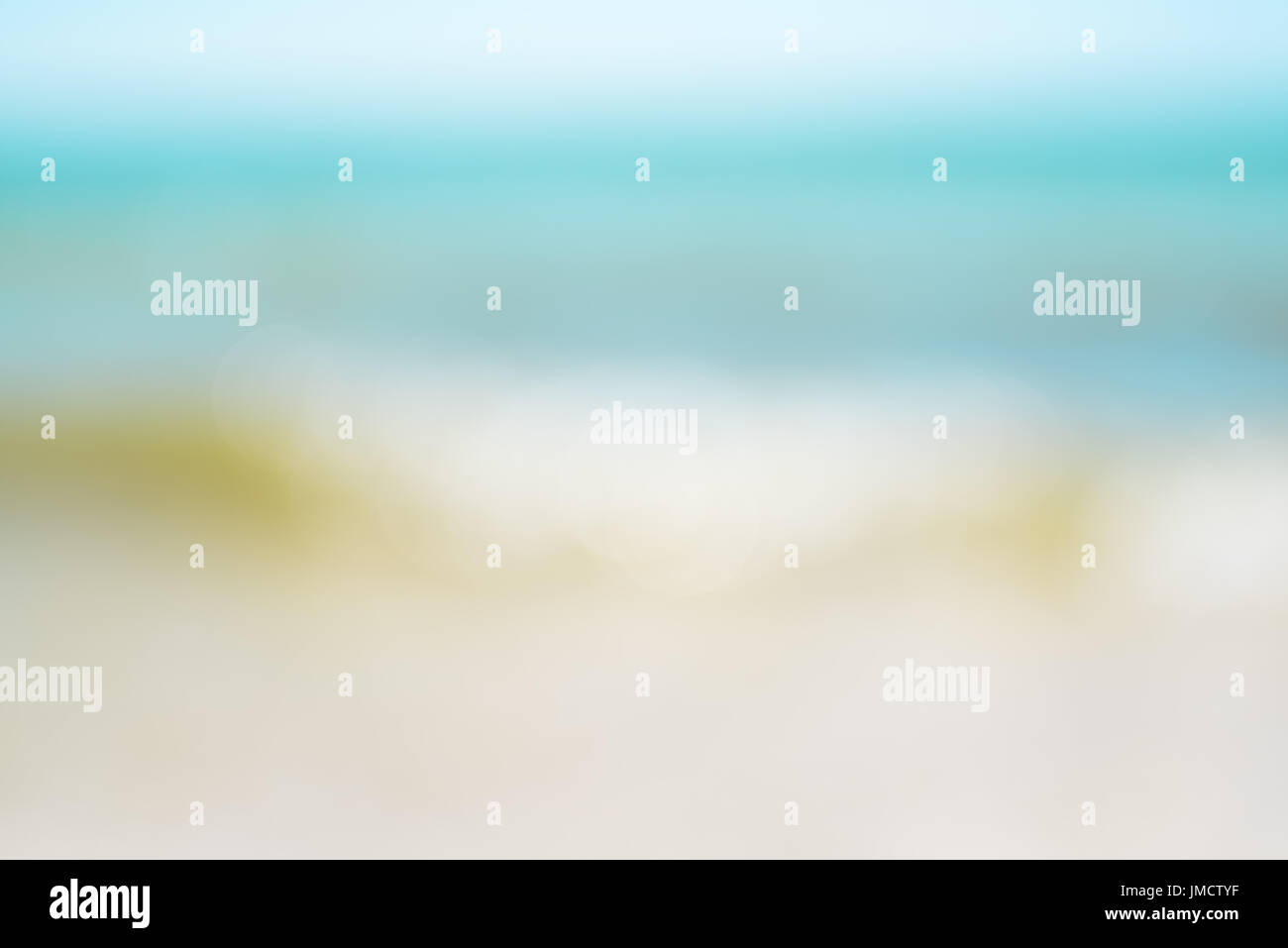 Seascape with blurry effect, summer abstract background Stock Photo