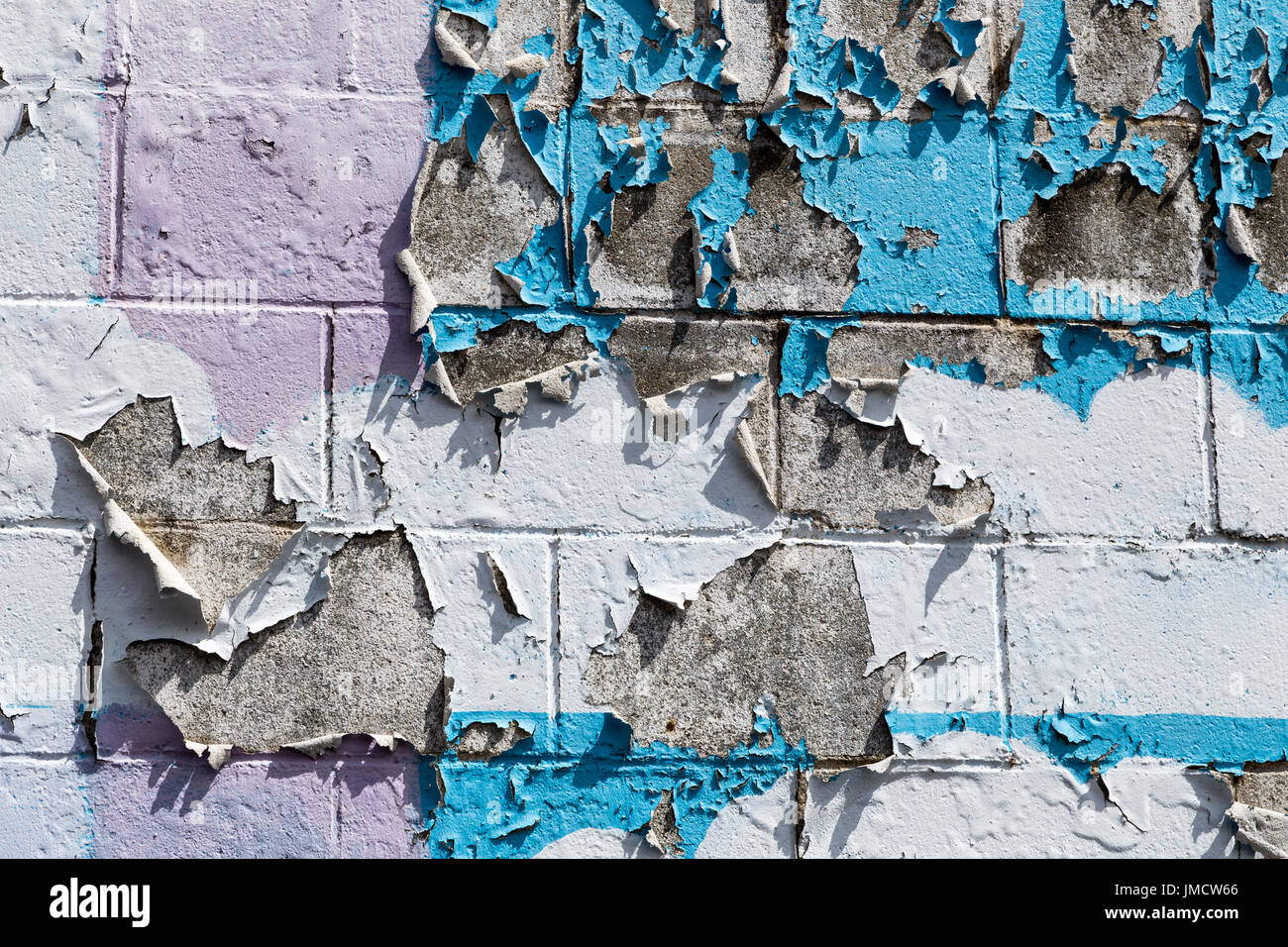 Peeling paint on a brick wall Stock Photo Alamy
