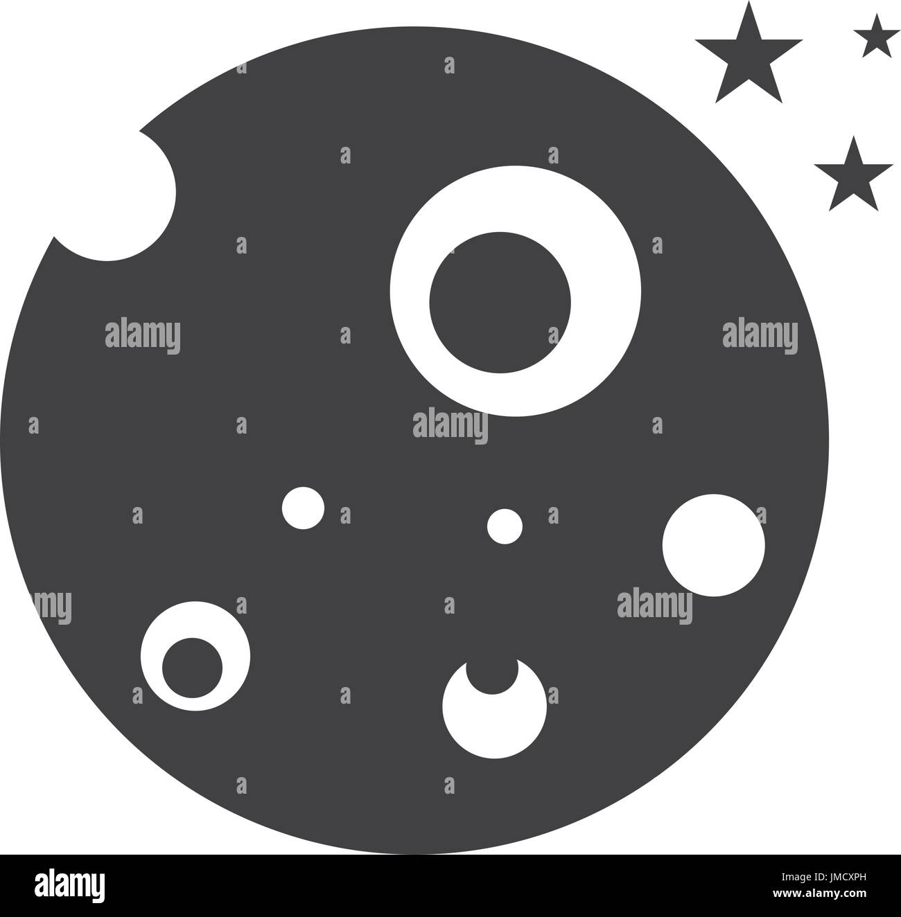 Isolated moon icon Stock Vector Image & Art - Alamy