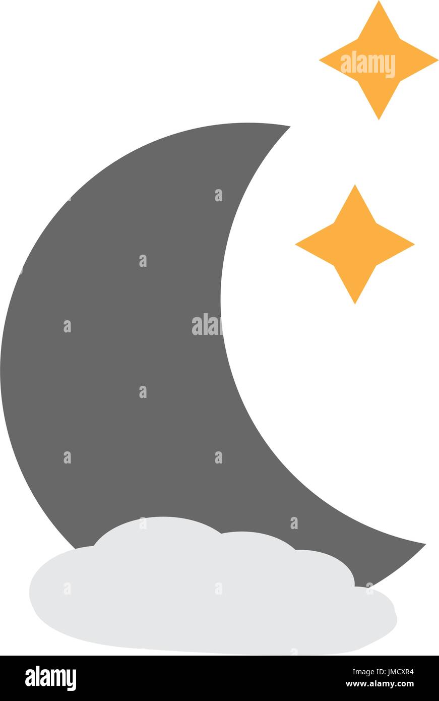 Isolated moon icon Stock Vector Image & Art - Alamy
