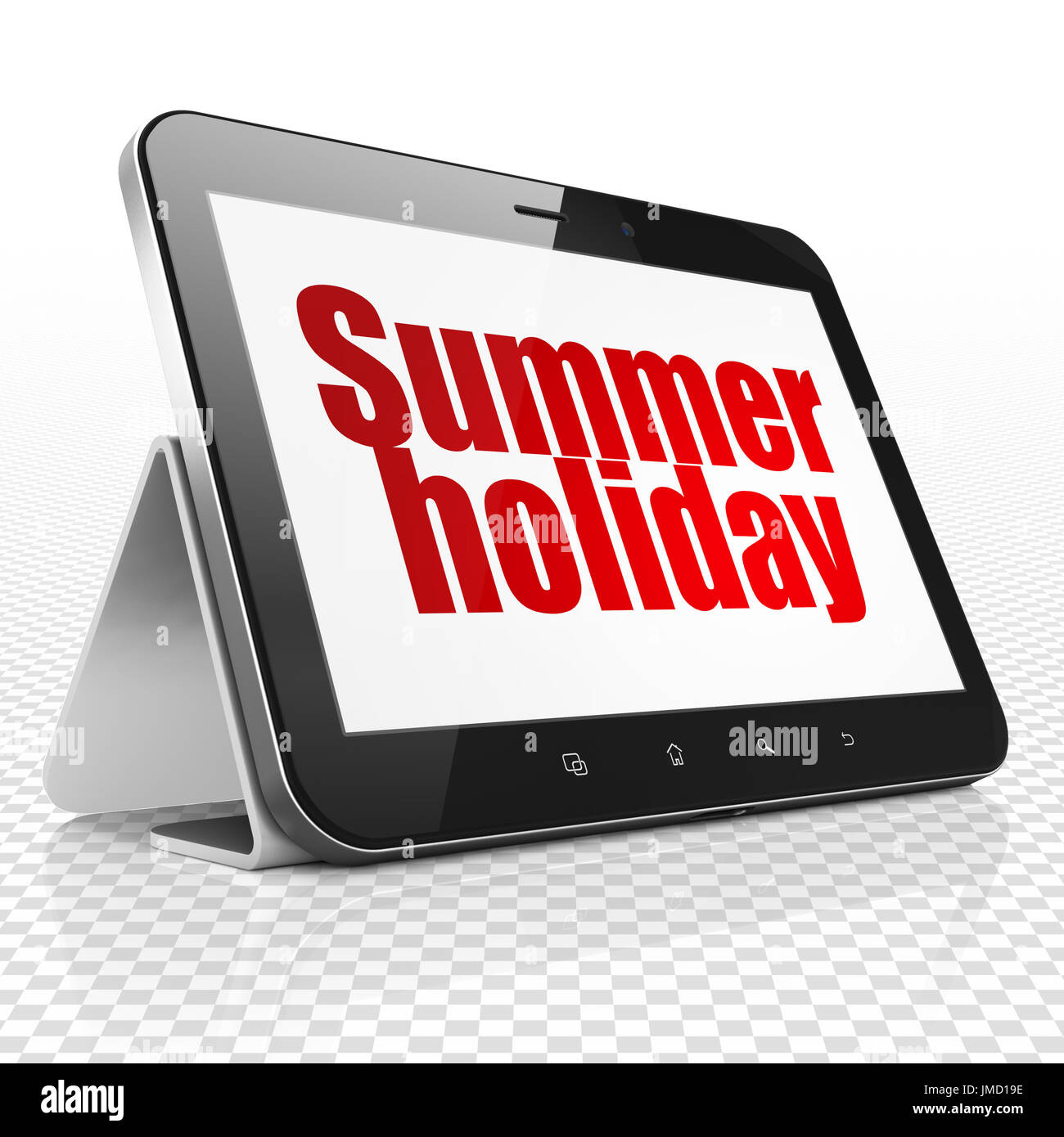 Vacation concept: Tablet Computer with Summer Holiday on display Stock ...
