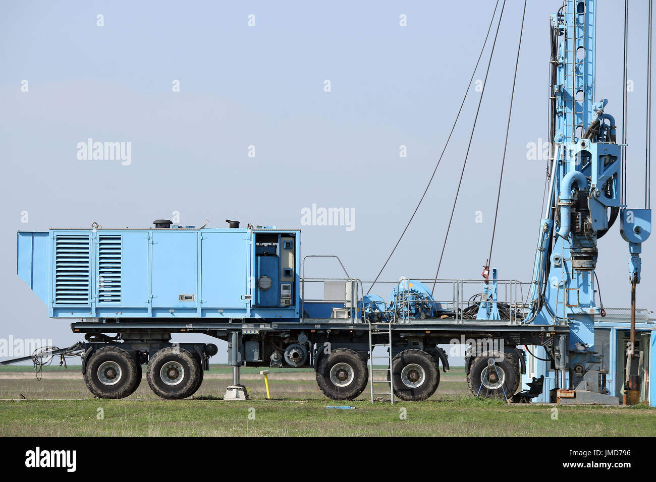 geology and oil exploration mobile drilling rig vehicle Stock Photo Alamy
