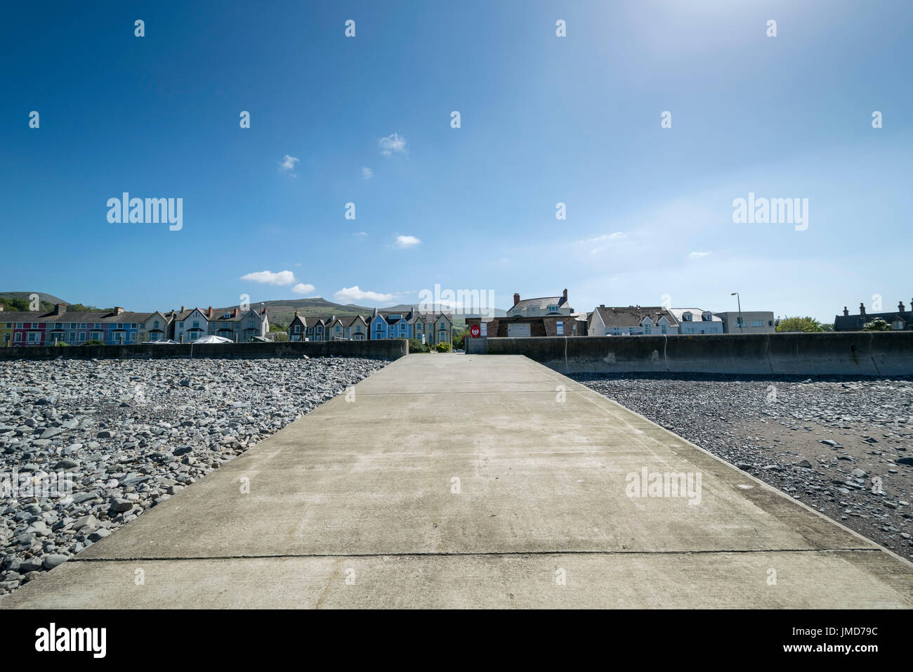 Llanfairfechan beach on the North Wales coast Stock Photo