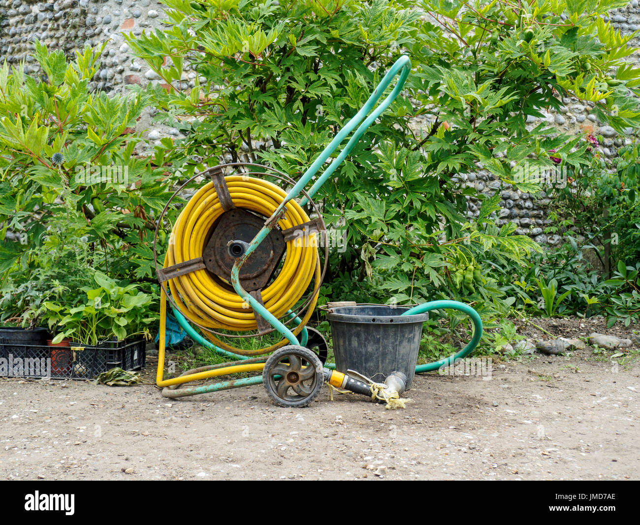 Hose reel irrigation hi-res stock photography and images - Alamy