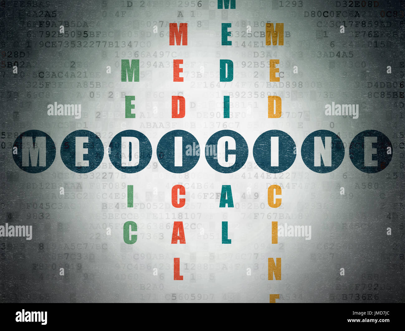 Medicine concept Medicine in Crossword Puzzle Stock Photo Alamy