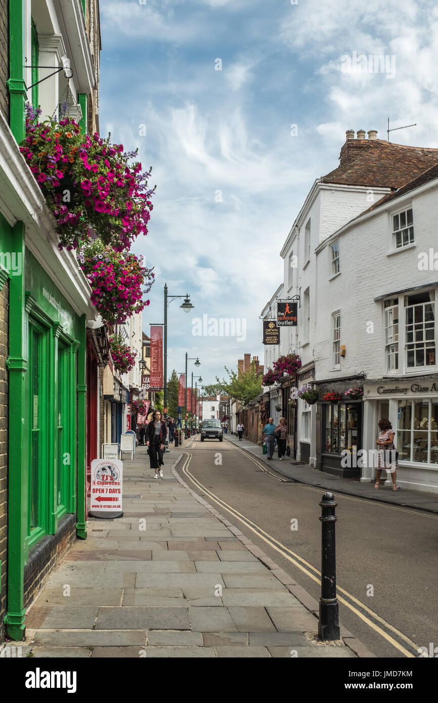 The Kings Mile, Canterbury, Kent UK Stock Photo Alamy