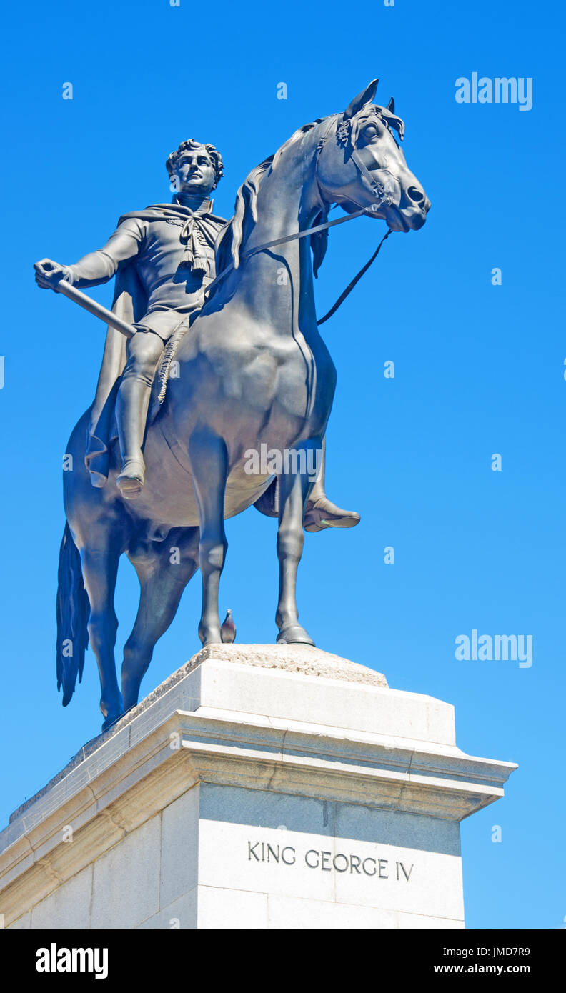 King George IV Statue Terafalgar Square London England Stock Photo - Alamy