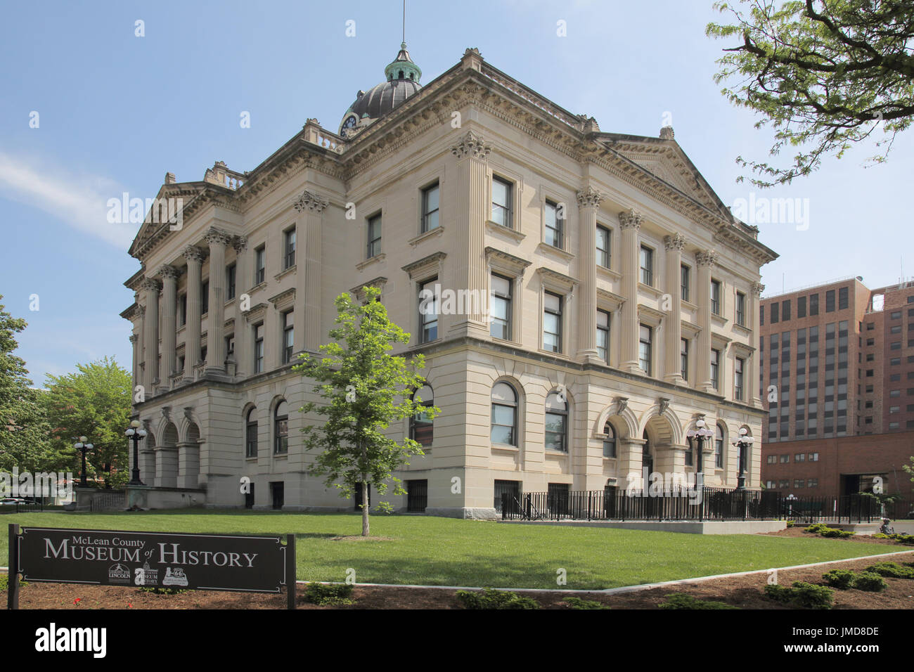 bloomington museum on route 66 illinois Stock Photo Alamy