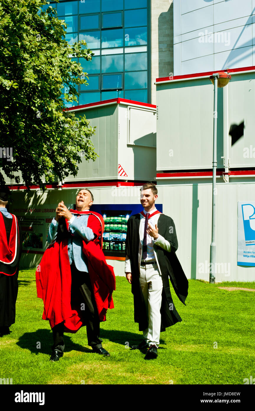 Student and Teacher, Graduation Day, Teesside University, Middlesbrough