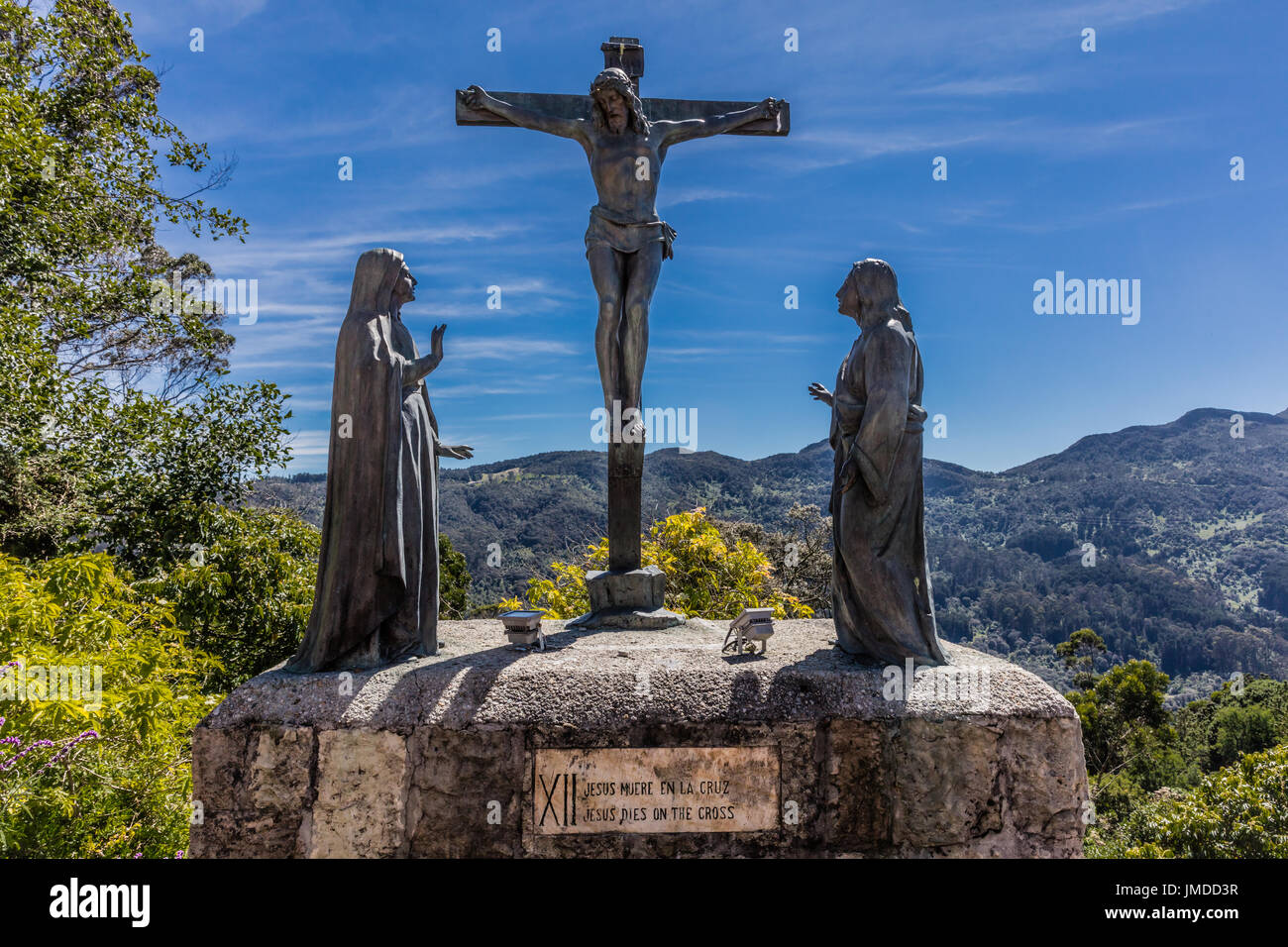 Cerro de Sanctuary of Monserrate in Bogota capital city of Colombia South America Stock Photo