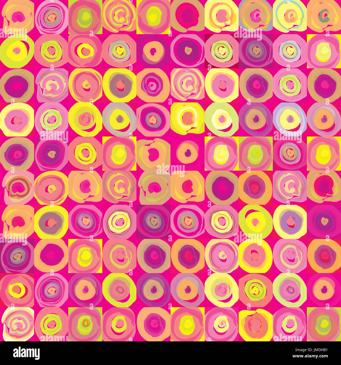 Abstract geometric seamless pattern. Bubble ornamental background ...