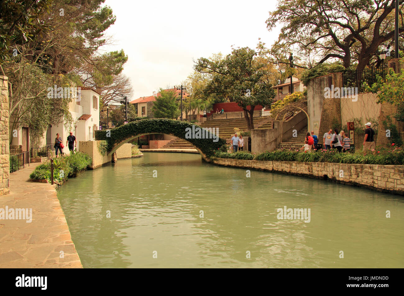 San antonio riverwalk night hi-res stock photography and images - Alamy