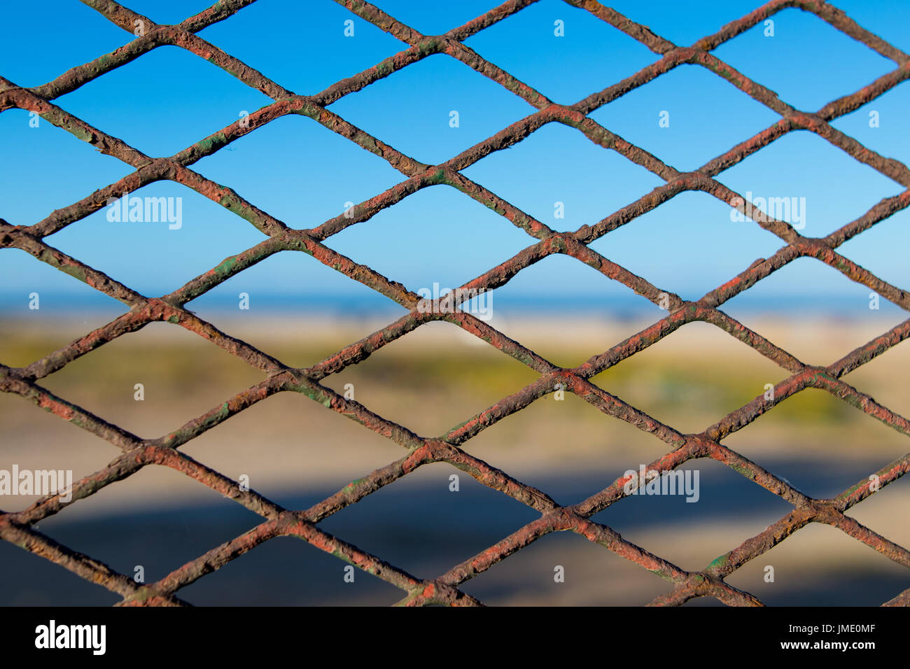 A bird flying through an open cage symbolizing freedom