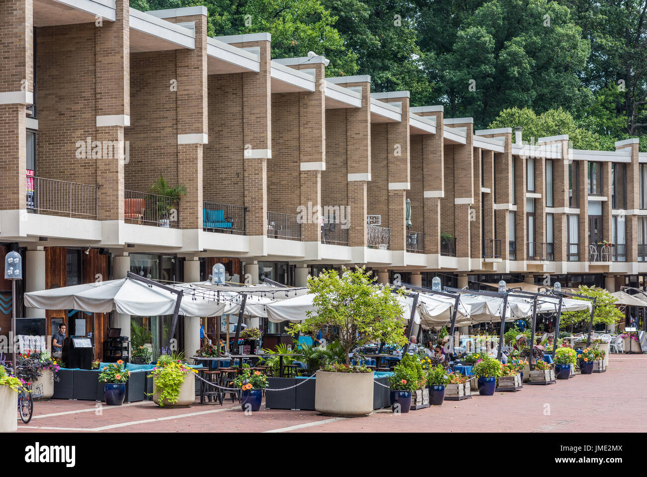 Lake Anne Plaza in Reston, VA Stock Photo Alamy